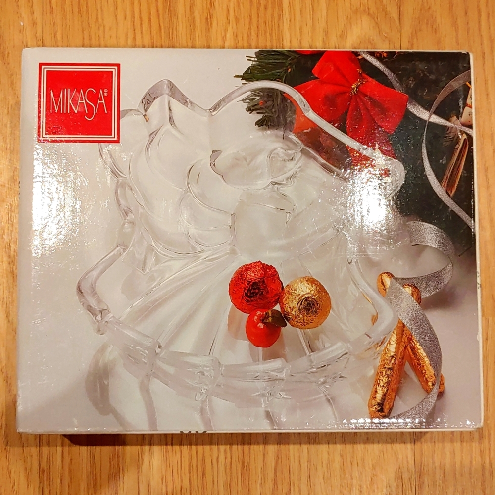 🎄 Mikasa Heavenly Song Crystal Angel Candy Dish/Bowl